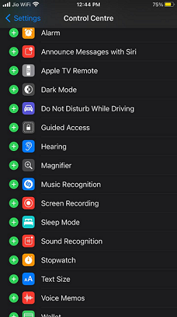 Adding Screen Recording to Control Centre